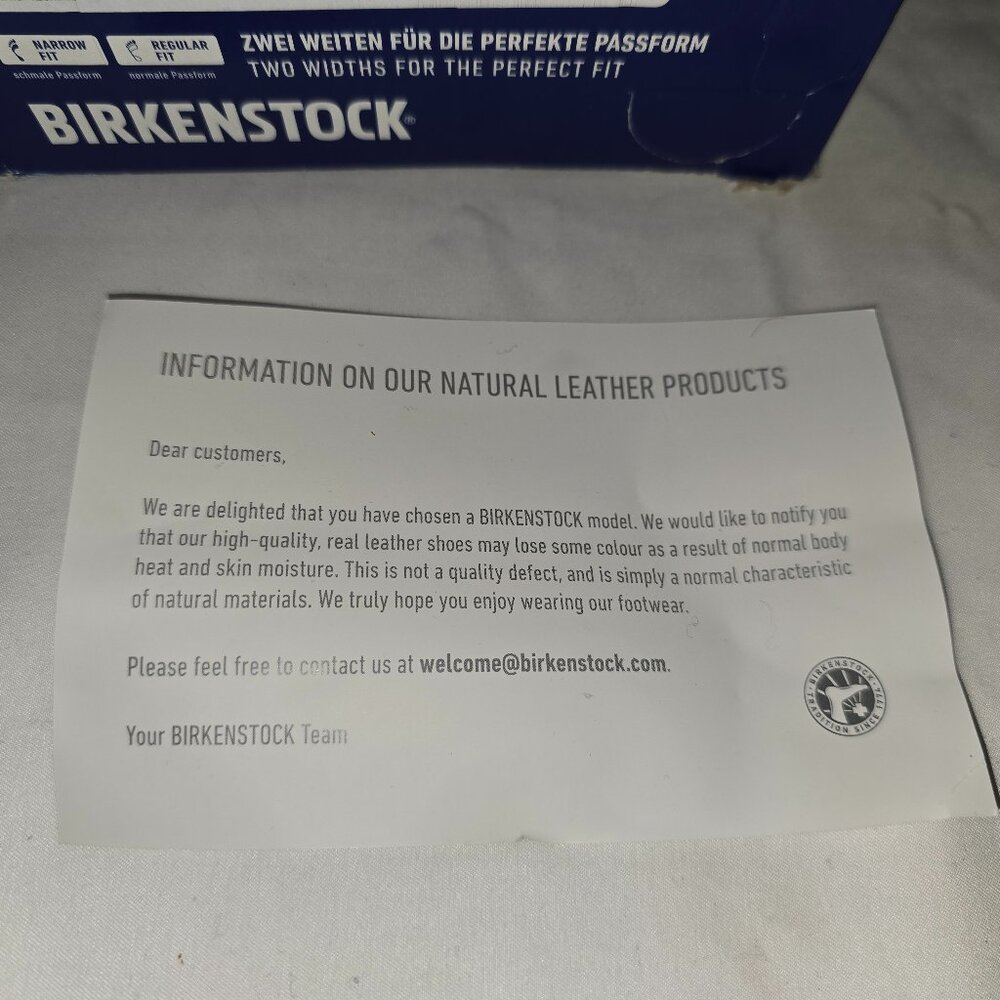 Birkenstock Arizona Big Buckle Cognac Oiled Leather, US W6/M4, New in Box - Picture 8 of 12